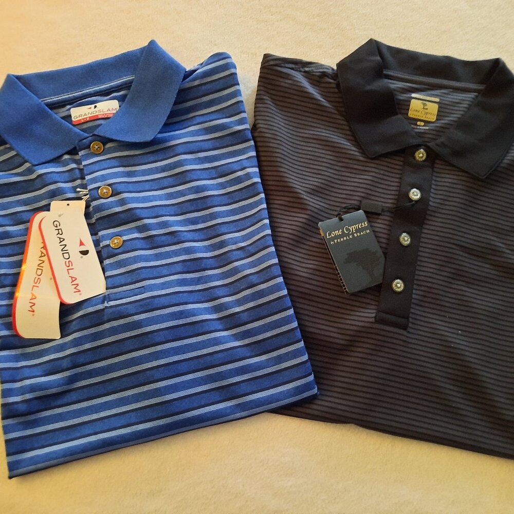 2 Golf Polo Shirts